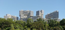 Fotografie van appartementencomplex en appartementen