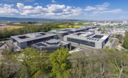 Drone photographer Switzerland office building